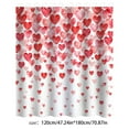 thumbnail image 4 of Haidf Valentines Shower Curtain, Red Pink Romantic Love Heart Bath Curtain with 12 Hooks, Valentine's Day Waterproof Shower Curtains for Bathroom Decor, Valentines Day Decorations, 70.9" x 70.9", 4 of 8