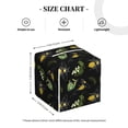 thumbnail image 4 of Sikiie Bee Floral Leather Tissue Box Cover Square, tissue box holder, Tissue Box with Bottom Belt-5.2”x5.2”x5.2”, 4 of 7