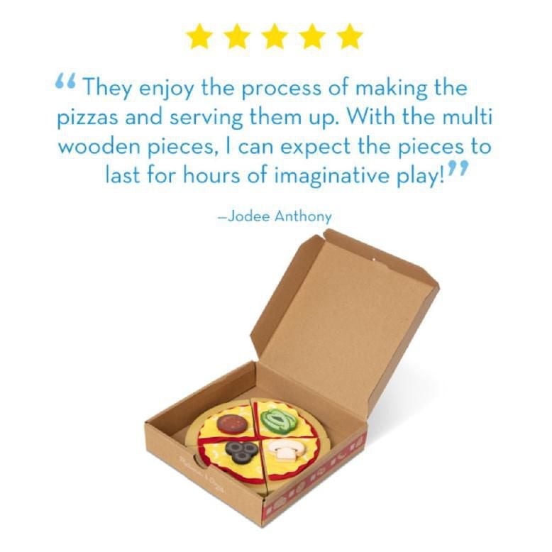 Melissa & Doug Wooden Pizza Party Play set