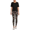 thumbnail image 2 of No Boundaries Women's Juniors Sueded Ankle Leggings, 2 of 5