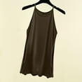 thumbnail image 1 of Tank Tops Women, Womens Solid Color Split Inner Layer Sleeveless Versatile Bottom with Round Neck Suspender, 1 of 5