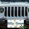 thumbnail image 5 of License Plate, Silly Goose Cartoon Illustration Decorative Front,Personalized Stainless Steel License Plate Cover For Men Women,12.2" X 6.2", 5 of 6
