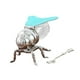 thumbnail image 5 of Tarro de miel de abeja, salero, decoración en forma de abeja, novedad, con cuchara, adorno de almacenamiento Verde, 5 of 9