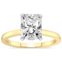 3 Carat IGI Certified Radiant Shape Lab Grown Diamond Engagement Ring | 14K Yellow Gold | Mystic Secret Halo Lab Diamond Ring | FG-VS1-VS2 Quality Friendly Diamonds