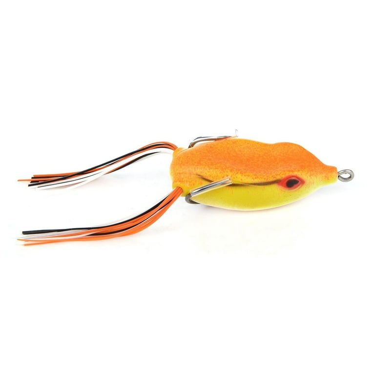 Cabo 55mm Soft Rubber Hollow Frog Fishing Lure Orange