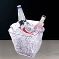 thumbnail image 4 of Contenedores de almacenamiento Enfriador de alta capacidad Transparente Contenedor de almacenamiento Cubo de portátil para suministros perfecl cubeta de hielo, 4 of 7