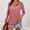 Pink, variant on Women's Long Sleeve Shirts Fashion Quarter Zip Lapel Sweatshirts Solid Color Casual Blouses Fall Pullover Tunic Tops 2025 Trendy Outfits