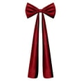 thumbnail image 2 of 71" x 19.7" Giant Red Velvet Christmas Bow, Extra Large Decorative Ribbon for Holiday Decor, Big Bow Christmas Tree Topper, Door Wall Hanging, Wedding Birthday Party and Baby Shower Decorations, 2 of 3