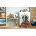 thumbnail image 2 of Ahgly Company Machine Washable Indoor Round Traditional Saffron Red Area Rugs, 4' Round, 2 of 7