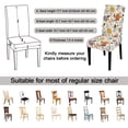 thumbnail image 3 of Pattern Chair Covers for Dining Room Set of 6, High Stretch Removable Washable Parsons Chair Slipcover for Home Party Hotel Wedding Ceremony (Flower,6PCS), 3 of 6