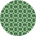 thumbnail image 1 of Ahgly Company Machine Washable Indoor Square Transitional Dark Forest Green Area Rugs, 3' Square, 1 of 7