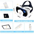 thumbnail image 4 of 3d Lentes De Realidad Virtual Con Control Remoto Y Audífonos Modelo Blanco, 4 of 4