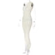 thumbnail image 4 of Vestido Vestido sin espalda para mujer, minivestido Sexy asimétrico para mujer, traje de calle ajustado Kuymtek Marfil T M para Mujer, 4 of 9