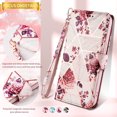 thumbnail image 2 of SuperShield Compatible with iPhone 14 Pro Wallet Case,Marble Design PU Leather Flip Case with 3 Card Slots Kickstand for Girl Women Shockproof Protective Cover for iPhone 14 Pro 6.1 inch, 2 of 5