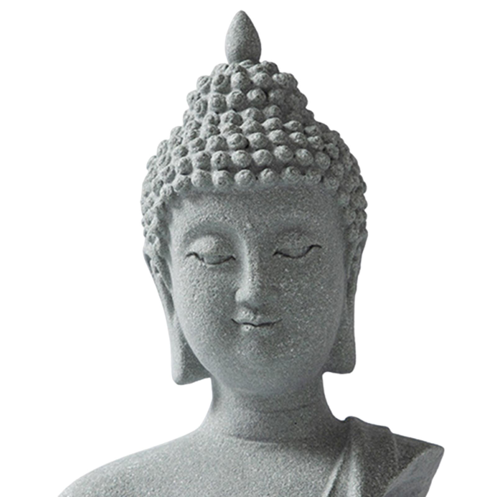 koolsoo Buddha Garden Statue Balcony Porch Yard Art Craft Home Ornament Decorative Sculpture for Living Room Patio Entrance Courtyard