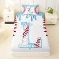 thumbnail image 3 of Manfei Baseball Initial L Twin Sheet Sets 3pcs,Ice Cream Bedding, 3 of 5