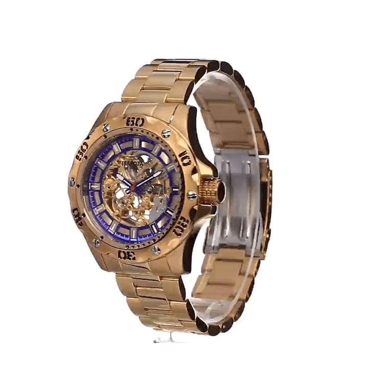 Invicta Men's 15232 Specialty Mechanical 3 Hand Gold Dial Watch