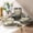 Reactive Glaze, variant on Ceramic Dinnerware Sets for 4, 12 Pieces Handpainted Stoneware Plates and Bowls Set, Scratch Resistant Dishes Set, Dishwasher & Microwave Safe, Cappuccino