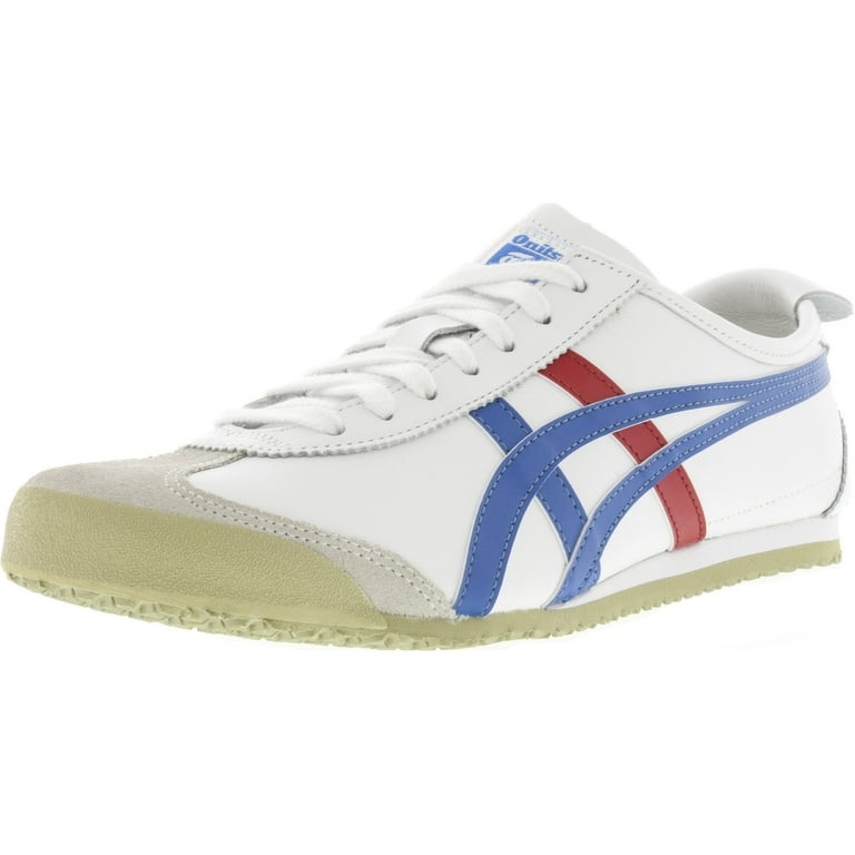 Portier Afwijzen hoop Onitsuka Tiger Mexico 66 White / Blue Ankle-High Leather Sneaker - 8.5M 7M  - Walmart.com