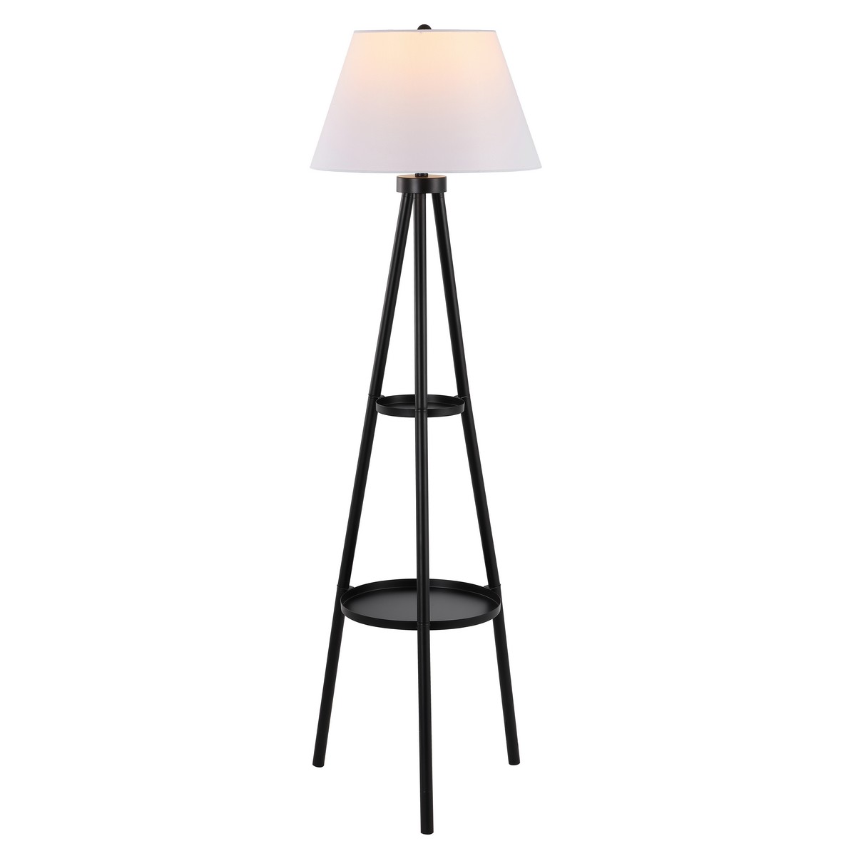 SAFAVIEH Dorea 63 in. Traditional Floor Lamp, Black