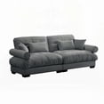 thumbnail image 6 of Modern Two-seater Sofa with Velvet Fabric (220×80×75cm) - Comfortable and Stylish for Various Spaces, 6 of 14
