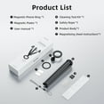 thumbnail image 3 of TELESIN Magnetic Flexible Tripod for Smartphone;Mini Bendable Tripod Phone Stand for 2kg Load Capacity Stroller Treadmill Tube Bike Motorcycle Arm Phone Holder Selfie Stick for Video Recording, 3 of 7