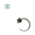 thumbnail image 3 of Pair of Ear Taper Circular Steel Stretcher/Taper - 14G - 0 Gauge, 3 of 3