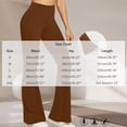 thumbnail image 3 of KICILVS Flare Leggings For Women High Waist Yoga Pants with Pockets Soft Stretch Pants for Workout and Daily Wear Brown, 3 of 9