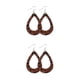thumbnail image 3 of Pendientes Sonducket joyería elegante para mujer estampado de leopardo decoración colgante de oreja de gota de agua de doble cara CBP453095, 3 of 6