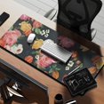 thumbnail image 2 of Long Mouse Pads for Desk,Pioneer Flower Floral Print Pattern Desk Mats on Top Of Desks, Desk Mouse Pad Extra Large with 3mm Non-Slip Base and Stitched Edge for Gaming,Office,Work,Home 35.4"x15.7", 2 of 6