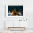 thumbnail image 2 of Eutaw & Fayette - Baltimore Maryland Photography Cityscape Nightlife Architecture Street Photography Theater Graffiti Vintage White Framed Wall Art Print 5 x 7 inches, 2 of 3