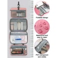 thumbnail image 4 of TSV Travel Toiletry Bag for Women, Foldable 4-in-1 Portable Cosmetic Bag for Toiletries Makeup, Pink, 4 of 7
