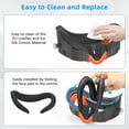 thumbnail image 4 of Baoyemes face mask pad and facial interface are compatible with Meta Oculus Quest 3 accessories, featuring replaceable and upgradable sweat resistant PU leather pads, 4 of 8