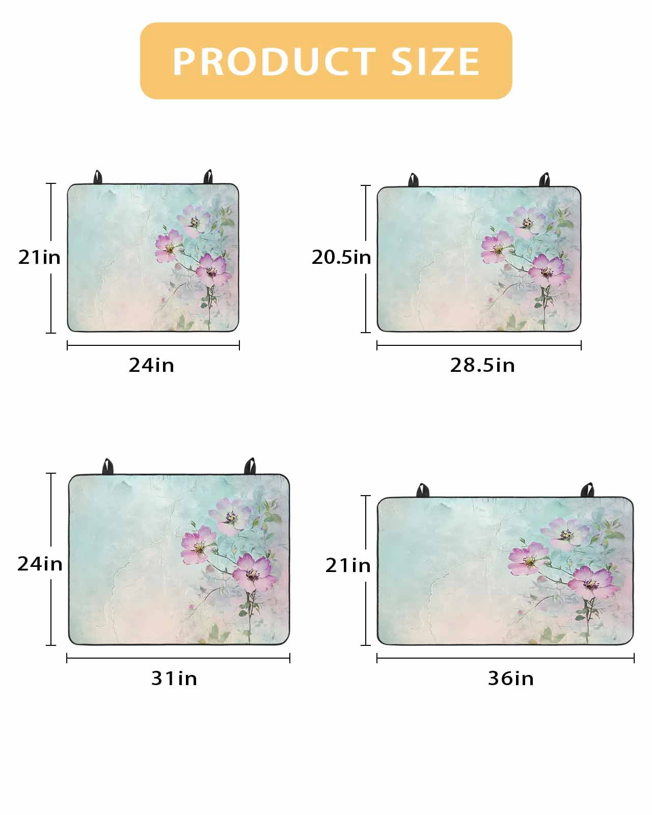 nqOlkjepod Large Induction Cooktop Protector Mat 36"x21", Pink Floral Stove Top Covers for Electric Stove, Spring Botanical Pastoral Vintage Country Stove Burner Cover Mats, Glass Top Stove Cover