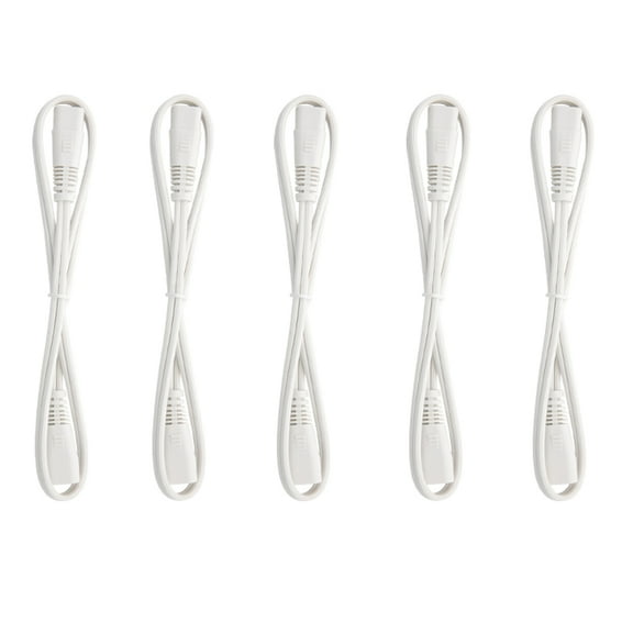 Maxxima 2 ft. Extension Cable for Linkable Under Cabinet Lights Color White(5 Pack)