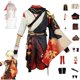 thumbnail image 2 of Disfraz de Cosplay de Kaedehara Kazuha, juego Genshin Impact, disfraz de samurái para fiesta de carnaval y Halloween, peluca y gafas rojas, 2 of 5