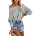 thumbnail image 3 of Herrnalise Women's Knitted Crop Tops 2020 And Winter New Solid Sweater Casual Blouse Fashion Tops Pullover Jumper Sweaters, 3 of 7