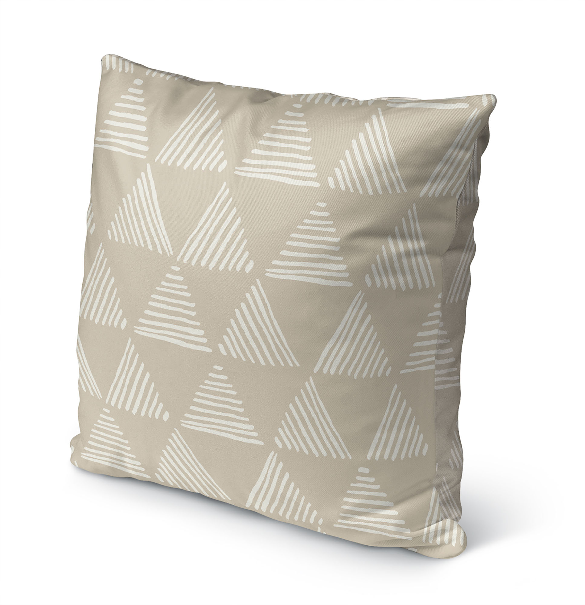 Triangular Prism Beige Outdoor Pillow by Kavka Designs - image 3 of 5