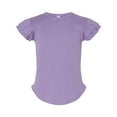 thumbnail image 5 of COUVER Toddler Little Girl's Soft Cotton Flutter Sleeve T-Shirt, Lavender, 2T, 1 Piece, 5 of 7