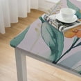 thumbnail image 4 of BANET Spring Tablecloth Rectangle Eucalyptus Leaves Table Cloth Water Resistant Washable Wrinkle Free Fabric Table Cover for Party Picnic Dinner Decor, Beige white, 4 of 7