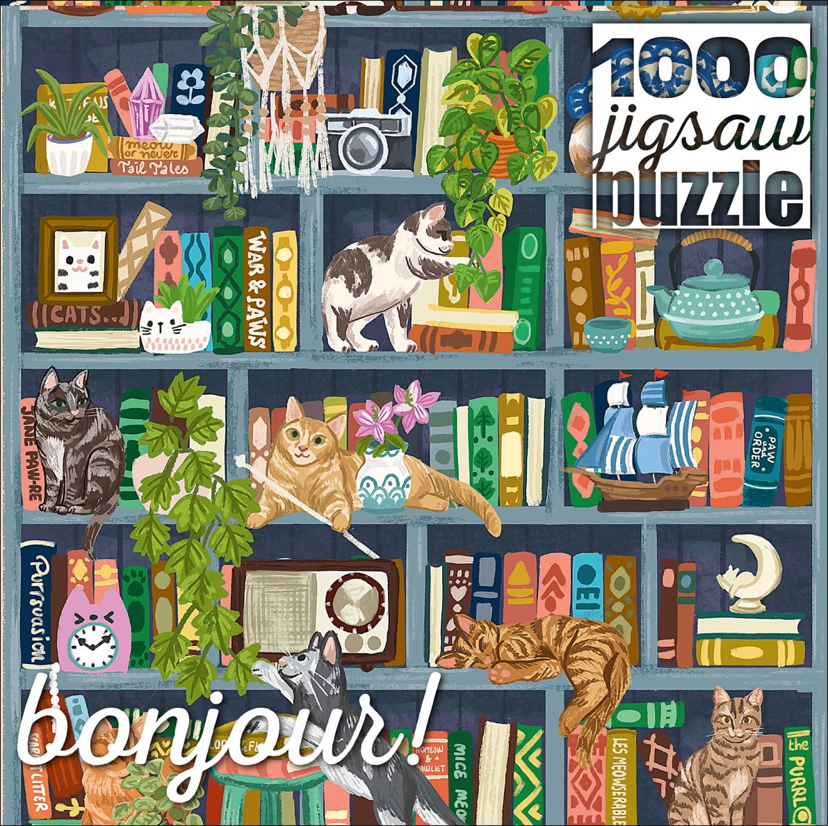 Buffalo Games Bonjour 1000-Piece Interlocking 26.75 x 19.75-Inch Jigsaw Puzzle Assortment for Adults Ages 14+ (Styles May Vary)
