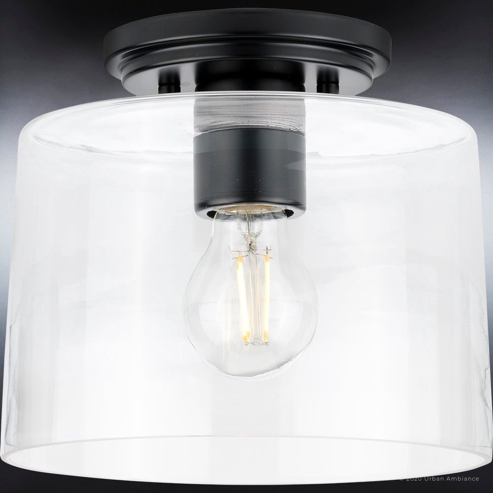 Luxury Traditional Ceiling Light, 7.375H x 8.625W, with Transitional Style, Polished Nickel, UHP4161 by Urban Ambiance