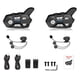 thumbnail image 1 of WAYXIN 2 uds intercomunicadores para casco de motocicleta 1200m BT auriculares inalámbricos interfono, 1 of 7