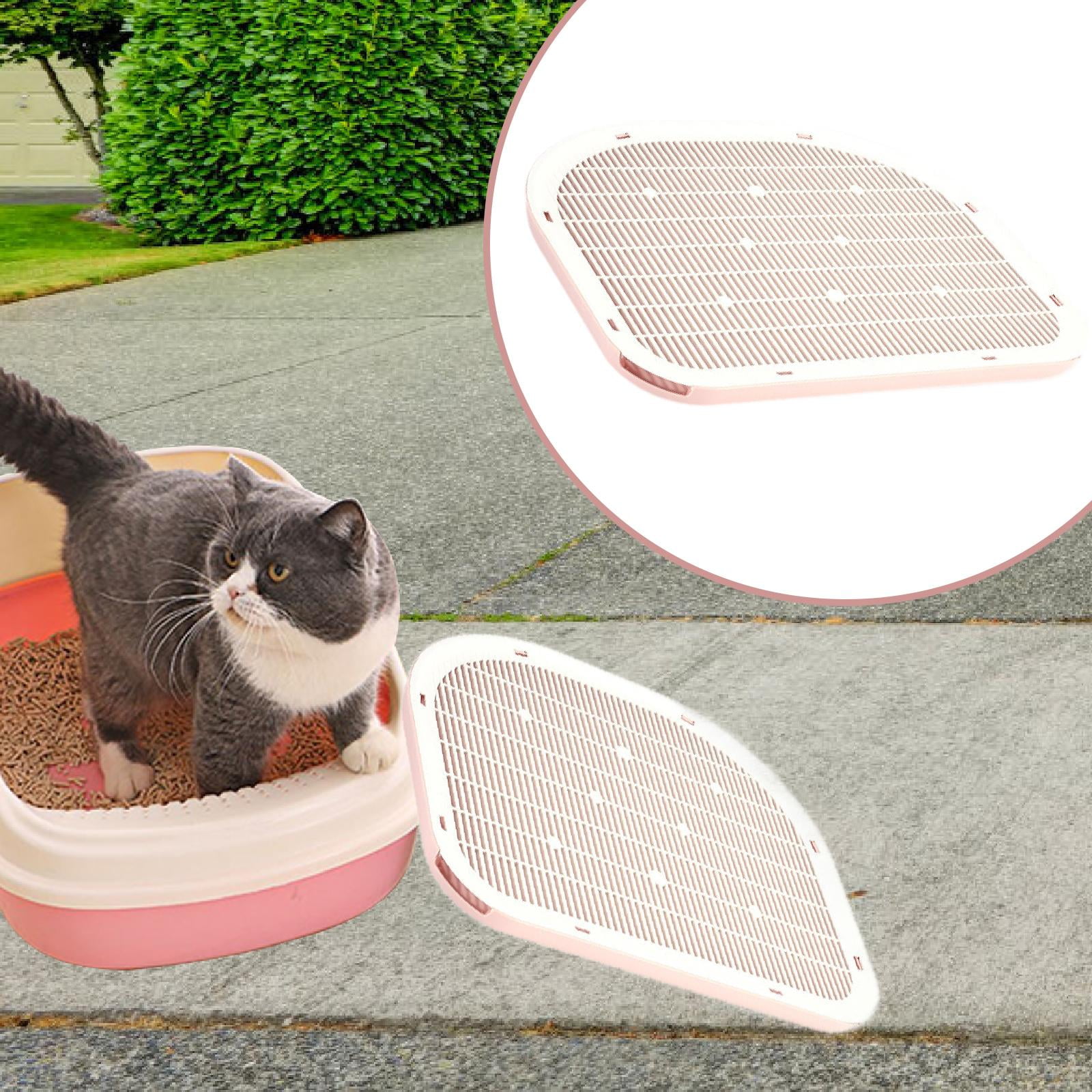 Bvdfgk Cat Litter Mat, Cat Litter Catcher Mat, Reusable Double Layer Cat Litter Control Pink