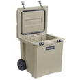 thumbnail image 5 of Camp-Zero 50 - 52 Qt. Premium Chest Cooler with Easy-Roll Wheels Beige, 5 of 9