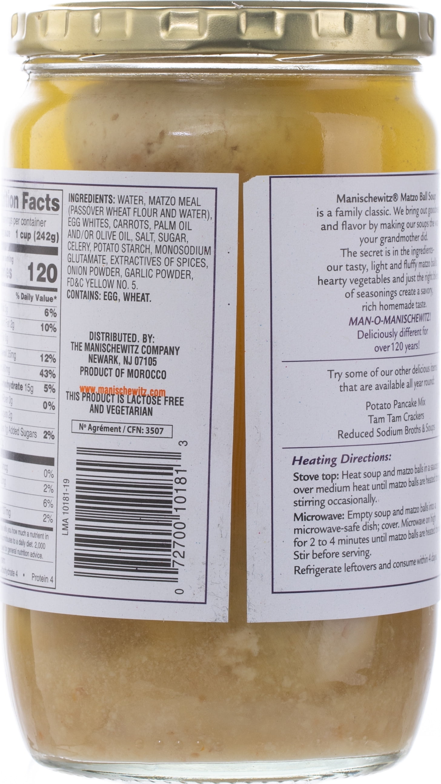 (4 pack) Manischewitz Matzo Ball Soup Mix, 24 oz