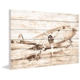 thumbnail image 2 of Marmont Hill "Plane at Rest" Painting Print on White Wood, 2 of 7