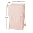 thumbnail image 3 of Sweet Jojo Designs Pink Boho Bohemian Baby Kid Clothes Laundry Hamper - Solid Color Blush Shabby Chic Princess Luxurious Luxury Elegant Vintage Designer Boutique Victorian Cotton Embroidered Medallion, 3 of 3