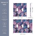 thumbnail image 2 of Yayeee Toggle Light Switch Wall Plate 3-Gang 6.37"x4.48" Decorative Outlet Cover, Watercolor Pink Marble Pattern, 2 of 7