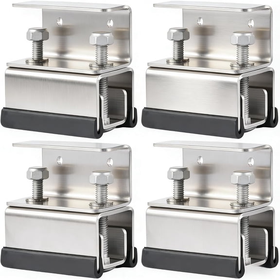Van Roof Rack Mounting Brackets Kit 4 PCS 304 Stainless Steel Van Roof Rack Universal Compatible with Ram ProMaster, Fiat Ducato, Peugeot Boxer, Citroën Jumper Models
